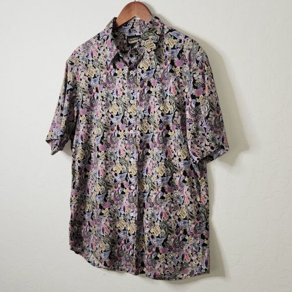 Cremieux Men's Short Sleeve Button-Down Shirt Size XL - Picture 2 of 5